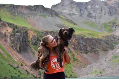 Girl and her dog